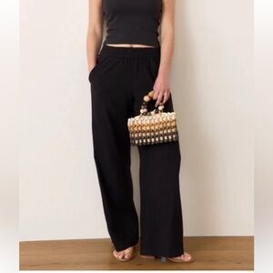 Marine Layer Allison Trouser In Black Medium